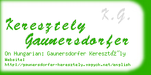 keresztely gaunersdorfer business card